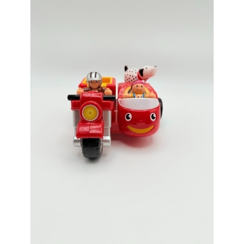 WOW Toys Motorbike Mason & Sidecar With 2 people Dog Push & Go Car Engine Noises